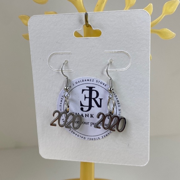 2020 charm new year graduation earrings hook - Picture 2 of 4